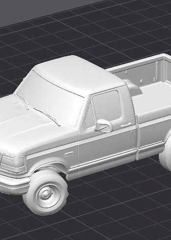 3d Baskı Ford 150 1994 model kamyonet Pickup Diecast - Görsel 3