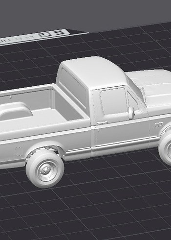 3d Baskı Ford 150 1994 model kamyonet Pickup Diecast - Görsel 5