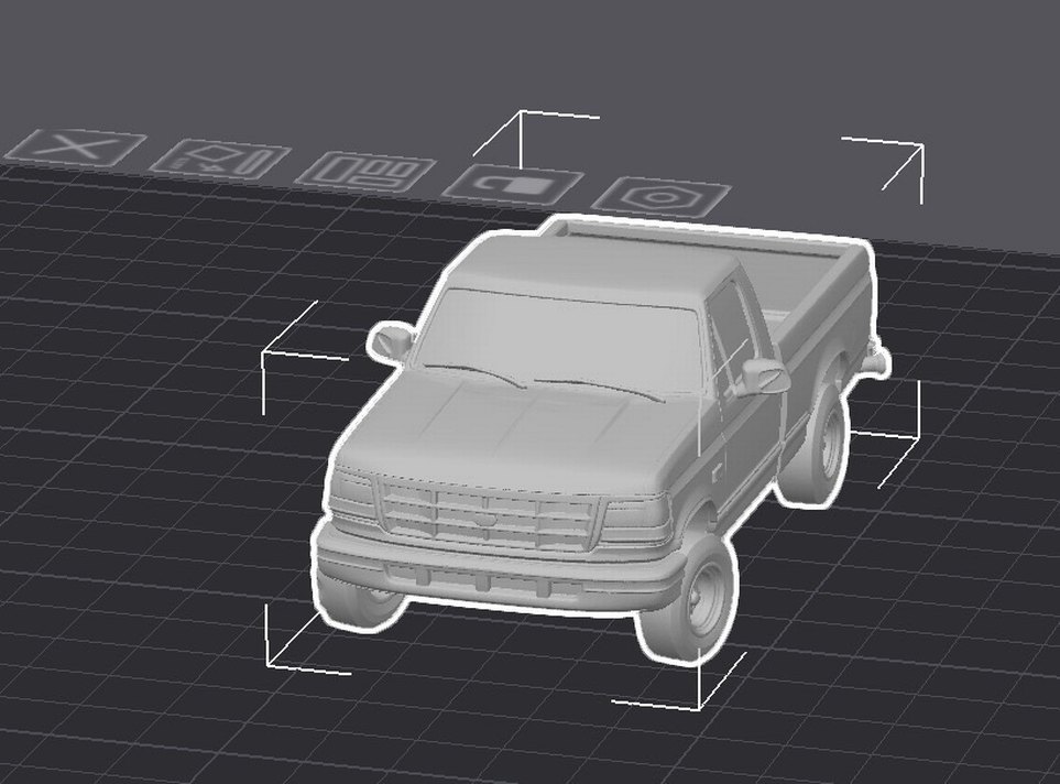 3d Baskı Ford 150 1994 model kamyonet Pickup Diecast - Görsel 2