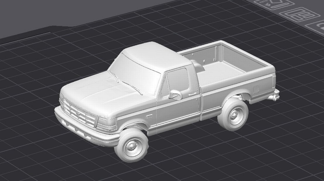 3d Baskı Ford 150 1994 model kamyonet Pickup Diecast - Görsel 3