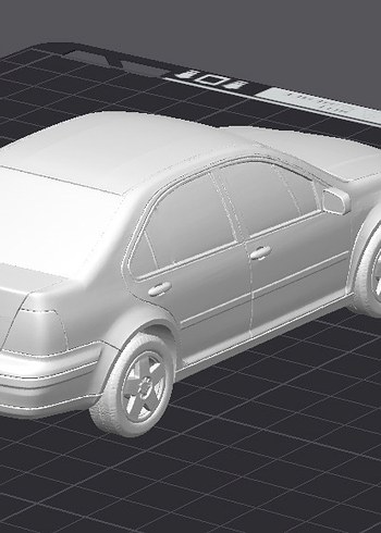 3d Volkswagen Jetta Mk4 model araba Diecast Diorama - Görsel 5