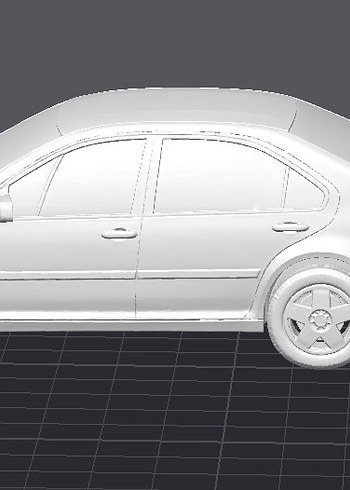 3d Volkswagen Jetta Mk4 model araba Diecast Diorama - Görsel 3