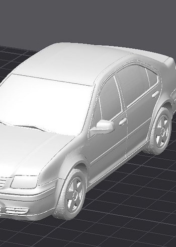 3d Volkswagen Jetta Mk4 model araba Diecast Diorama - Görsel 2