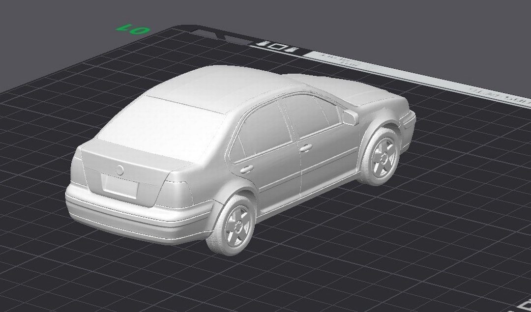 3d Volkswagen Jetta Mk4 model araba Diecast Diorama - Görsel 5