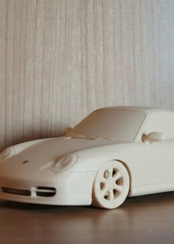 3d Porsche 911 996 model araba Diecast Diorama - Görsel 2