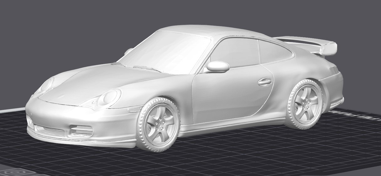 3d Porsche 911 996 model araba Diecast Diorama - Görsel 4