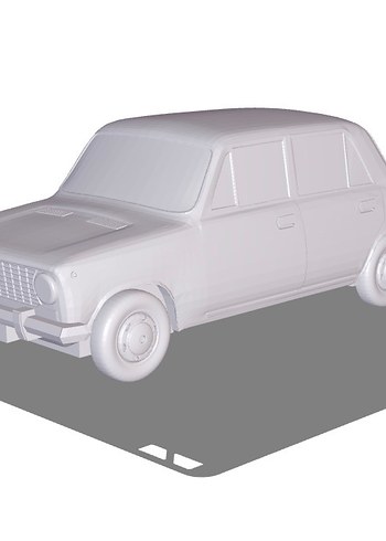 3d Baskı Lada 2106 Sovyet modeli araba diecast diorama - Görsel 7