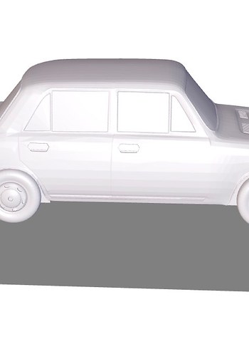 3d Baskı Lada 2106 Sovyet modeli araba diecast diorama - Görsel 5