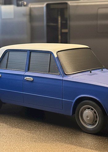 3d Baskı Lada 2106 Sovyet modeli araba diecast diorama