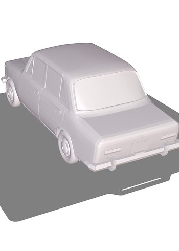 3d Baskı Lada 2106 Sovyet modeli araba diecast diorama - Görsel 6