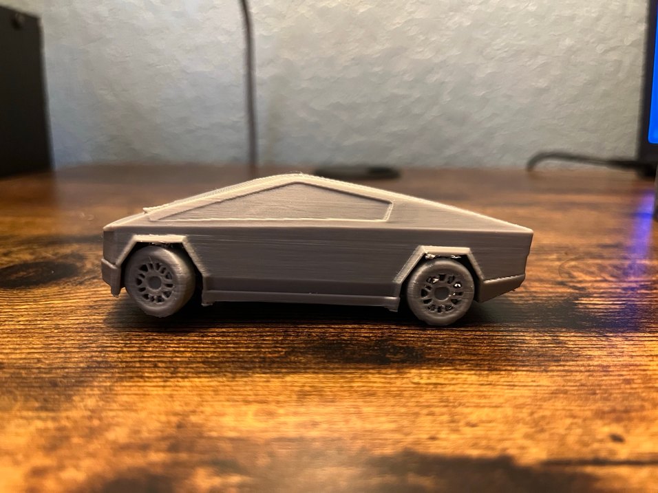 3d Baskı Tesla Cybertruck Model araba Diecast Diorama - Görsel 3