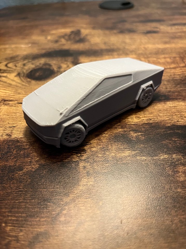 3d Baskı Tesla Cybertruck Model araba Diecast Diorama - Görsel 2