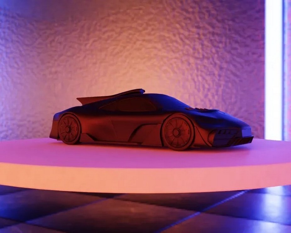 3d Mercedes Benz AMG Project One Model araba Diecast Diorama - Görsel 2