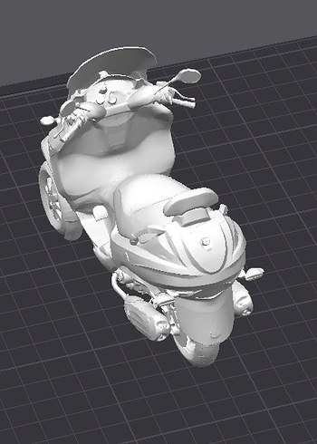 3d Baskı Piaggio mp3 400 Lt Model motosiklet Diecast Diorama - Görsel 7