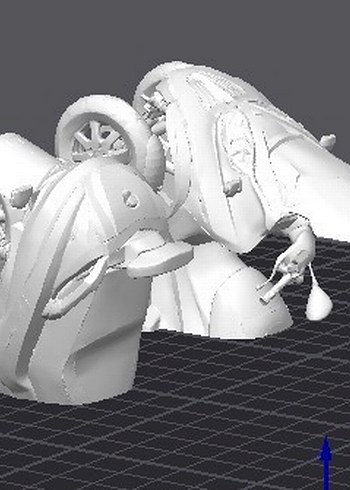 3d Baskı Piaggio mp3 400 Lt Model motosiklet Diecast Diorama - Görsel 4