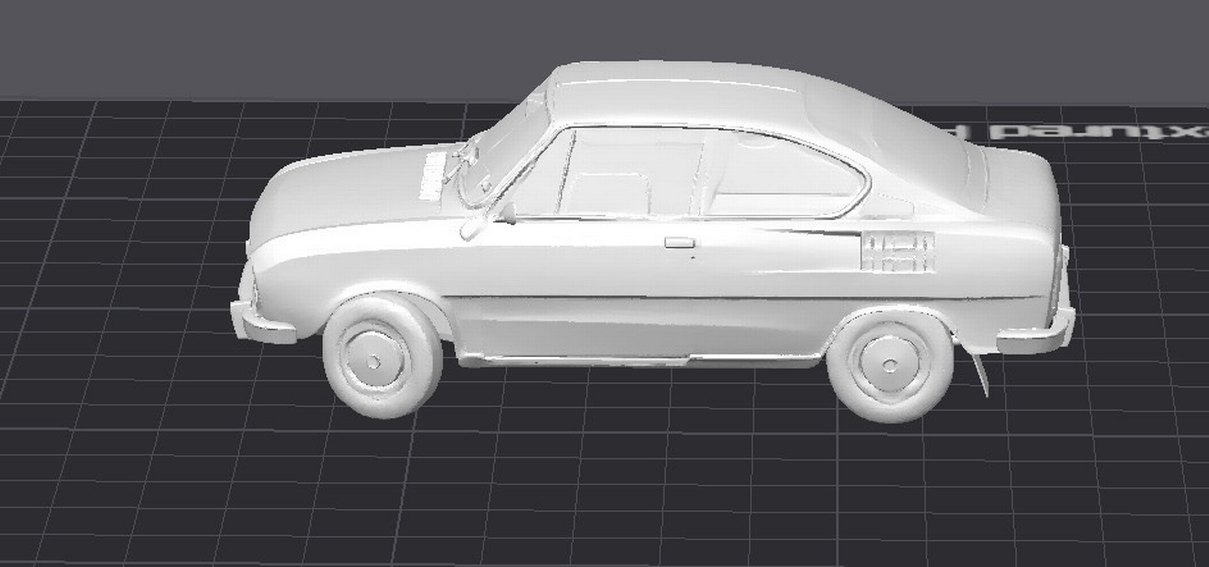 3d Baskı Skoda 110 R Coupe model araba diecast diorama - Görsel 5