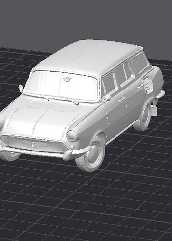 3d baskı Skoda 1000 mb wagon model araba diecast - Görsel 2