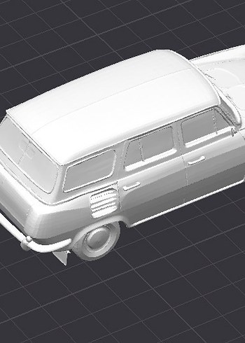 3d baskı Skoda 1000 mb wagon model araba diecast - Görsel 5