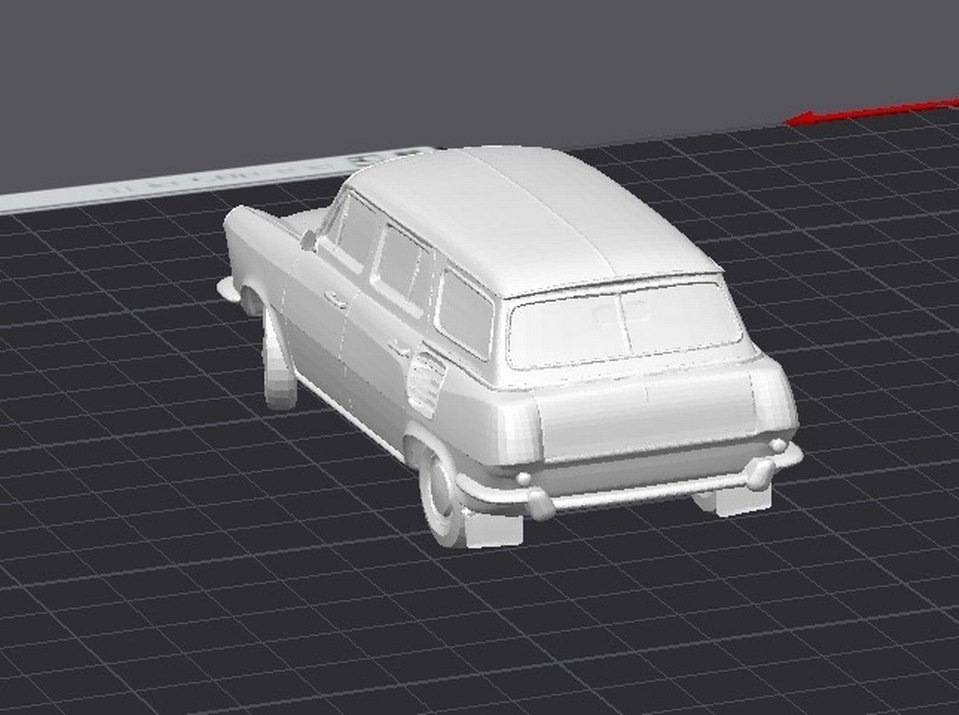 3d baskı Skoda 1000 mb wagon model araba diecast - Görsel 4