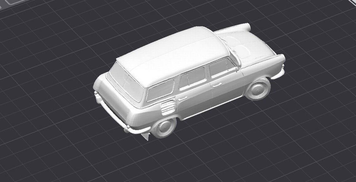 3d baskı Skoda 1000 mb wagon model araba diecast - Görsel 5