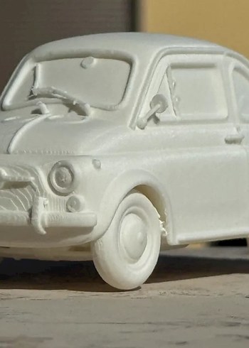 3d Baskı Fiat 500 model araba Diecast Diorama - Görsel 2