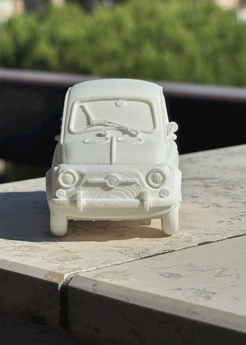 3d Baskı Fiat 500 model araba Diecast Diorama - Görsel 6
