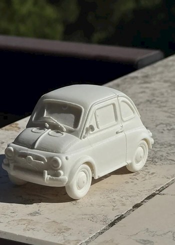 3d Baskı Fiat 500 model araba Diecast Diorama
