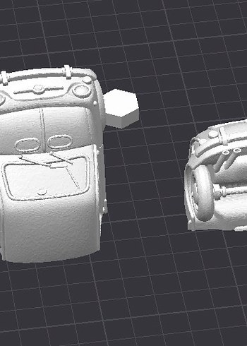 3d Baskı Fiat 500 model araba Diecast Diorama - Görsel 8