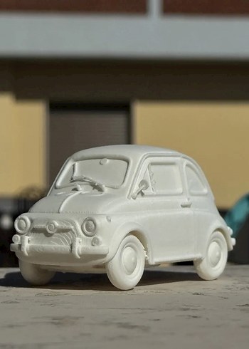 3d Baskı Fiat 500 model araba Diecast Diorama - Görsel 5