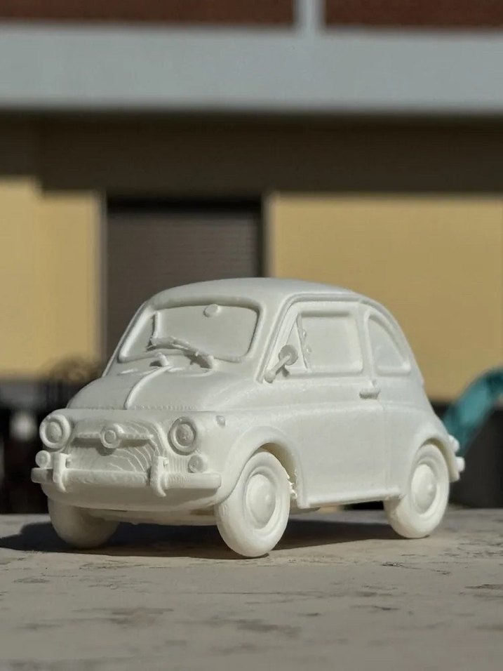 3d Baskı Fiat 500 model araba Diecast Diorama - Görsel 5
