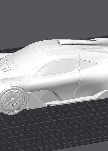 3d Baskı Mercedes Benz Amg Model araba diecast diorama - Görsel 3