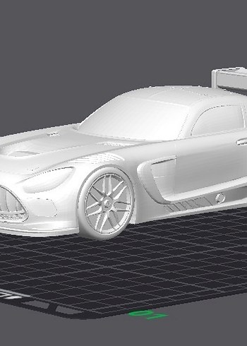 3d Baskı Mercedes Benz Amg Gt3 Evo Model araba Diecast - Görsel 4