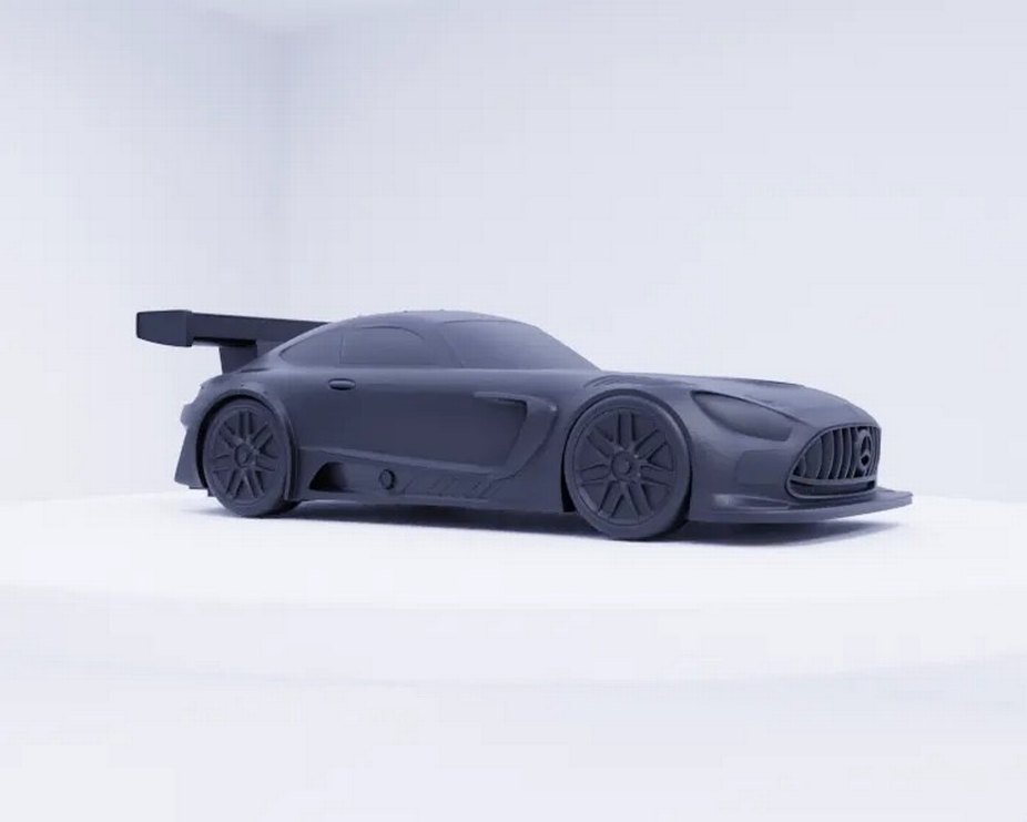 3d Baskı Mercedes Benz Amg Gt3 Evo Model araba Diecast - Görsel 2