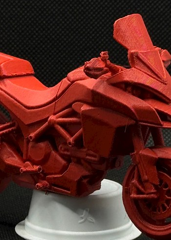 3d baskı Ducati Multistrada 1260 model motosiklet Diecast - Görsel 5