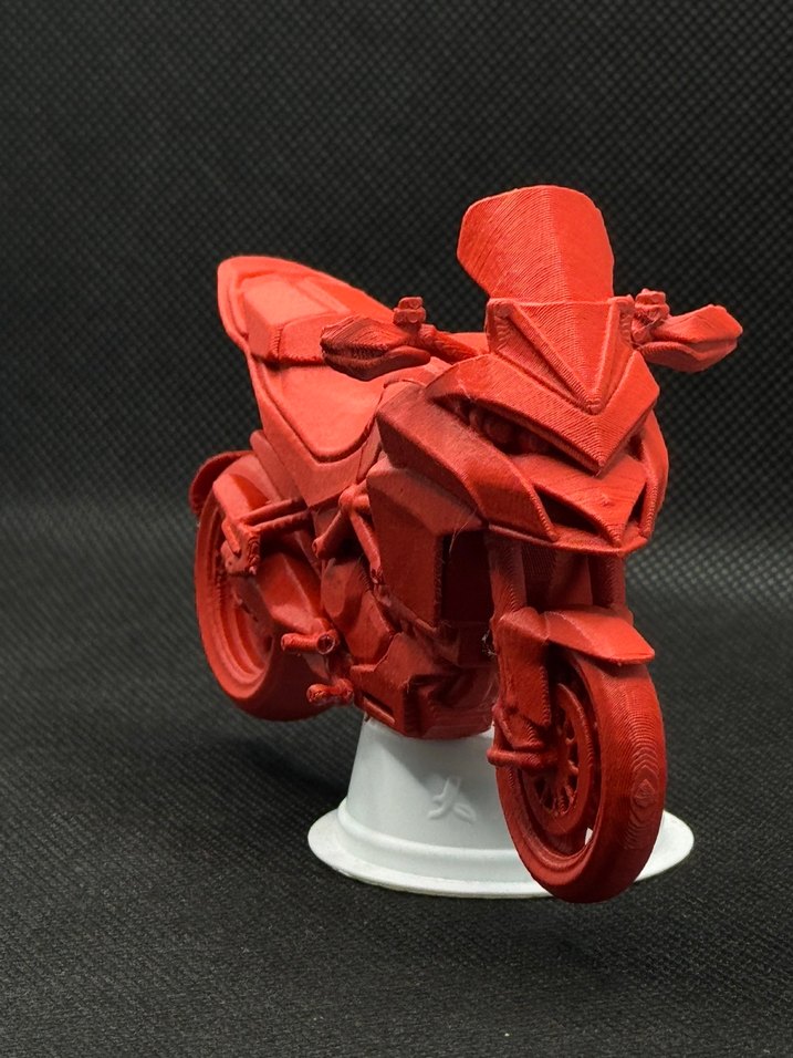 3d baskı Ducati Multistrada 1260 model motosiklet Diecast - Görsel 4