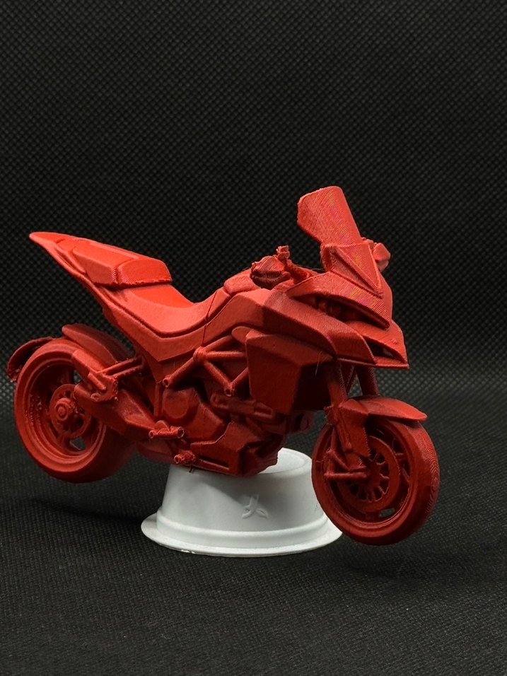 3d baskı Ducati Multistrada 1260 model motosiklet Diecast - Görsel 3