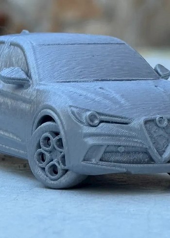 3d Baskı Alfa Romeo Stelvio Quadrifoglio Verde Model araba - Görsel 2
