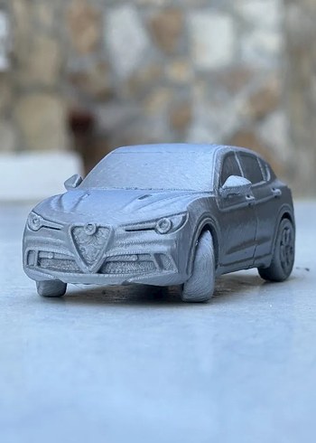 3d Baskı Alfa Romeo Stelvio Quadrifoglio Verde Model araba