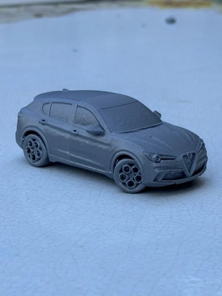 3d Baskı Alfa Romeo Stelvio Quadrifoglio Verde Model araba - Görsel 3