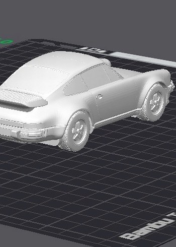 3d baskı Porsche 911 Turbo 930 model araba Diecast Diorama - Görsel 5