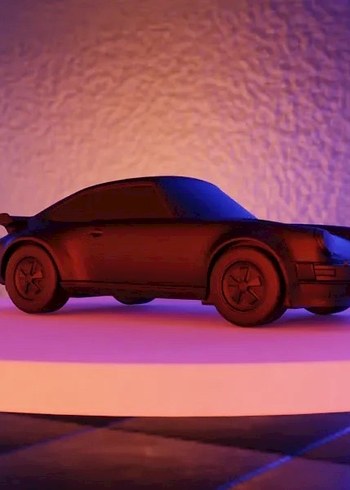 3d baskı Porsche 911 Turbo 930 model araba Diecast Diorama - Görsel 2