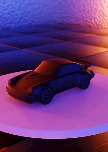 3d baskı Porsche 911 Turbo 930 model araba Diecast Diorama - Görsel 3