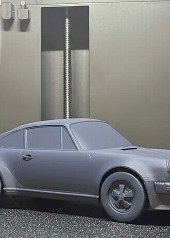 3d baskı Porsche 911 Turbo 930 model araba Diecast Diorama