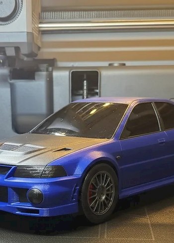 3d Baskı Mitsubishi Lancer Evolution VI model araba Diecast