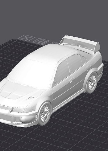 3d Baskı Mitsubishi Lancer Evolution VI model araba Diecast - Görsel 3