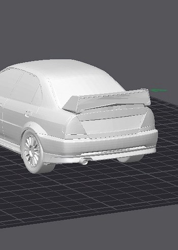 3d Baskı Mitsubishi Lancer Evolution VI model araba Diecast - Görsel 4