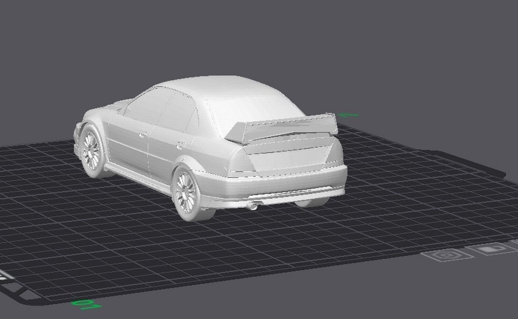 3d Baskı Mitsubishi Lancer Evolution VI model araba Diecast - Görsel 4