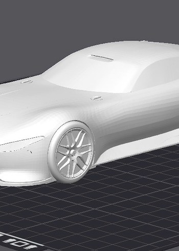 3d Baskı Mercedes Vision GT model araba Diecast - Görsel 3