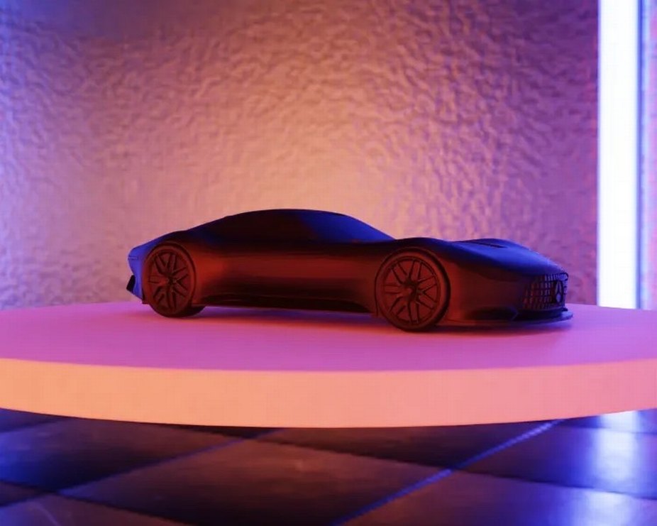 3d Baskı Mercedes Vision GT model araba Diecast - Görsel 2