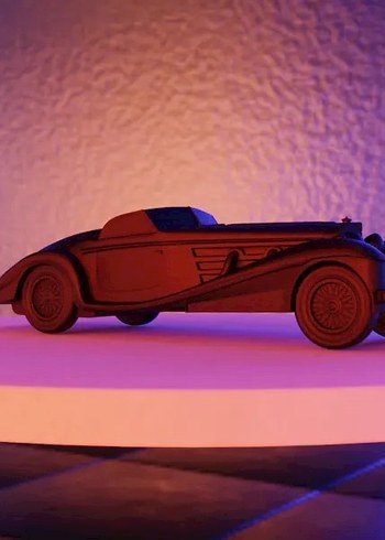 3d Baskı Mercedes Benz 540k model araba Diecast - Görsel 2